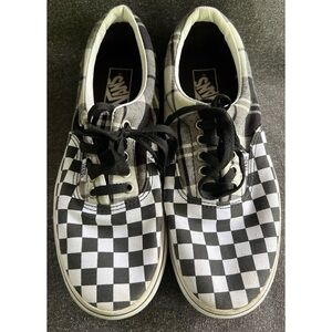 Vans Era Platform Plaid Checkerboard Black/White Men 8.5/Women 10